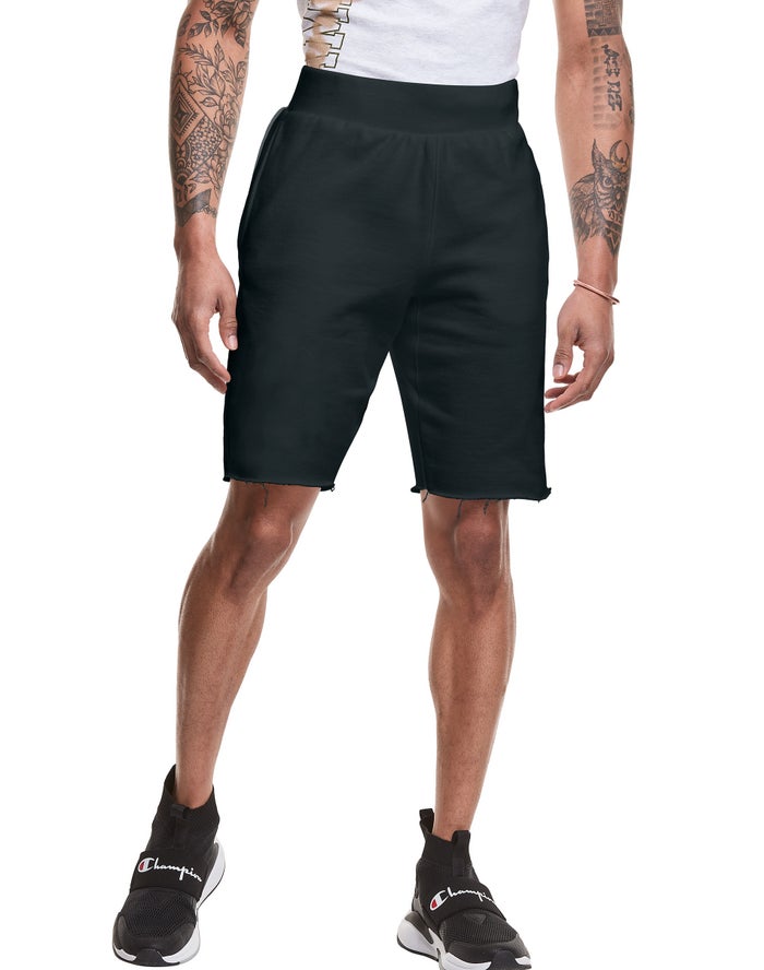 Champion Herre Shorts Sort - Reverse Weave Cut-Off - Danmark BAY-201695